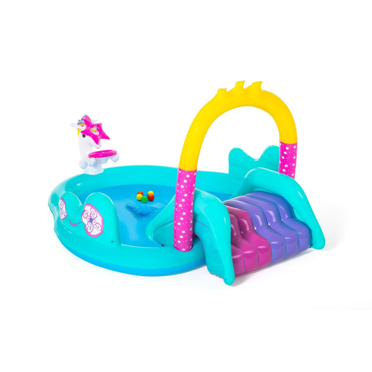 Bestway® H2OGO!® Magical Unicorn Carriage Inflatable Play Pool Center